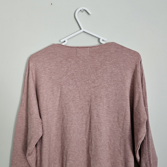 Dreamers Mauve V-Neck Sweater - Picture 4 of 6